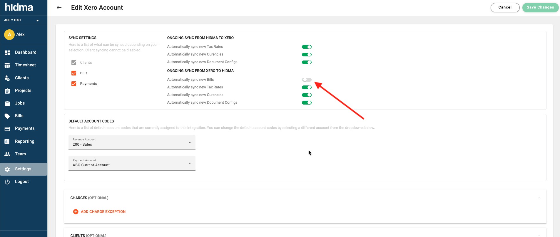 Auto-sync bills from XERO